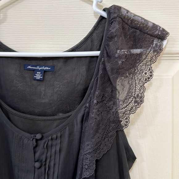 American Eagle outfitters, medium, gray midi lace dress. NWOT. - Picture 3 of 10